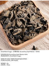 Load image into Gallery viewer, XUSHI KURUTULMUŞ SİYAH MANTAR (DRIED BLACK FUNGUS) 干黑木耳 - 1KG
