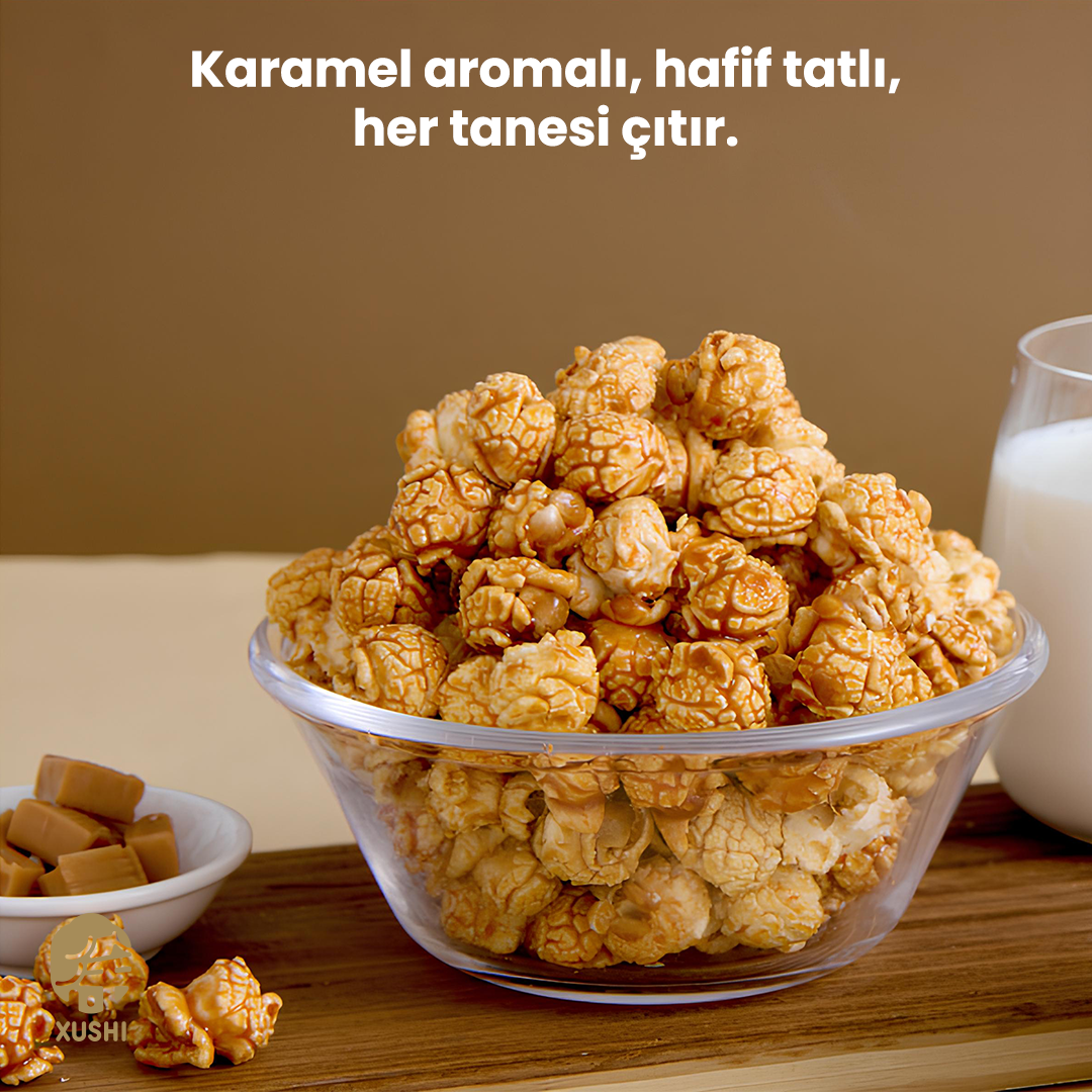 BOOMBOOM KARAMEL AROMALI PATLAMIŞ MISIR (CAREMAL POPCORN) 焦糖味爆米花 - 120G