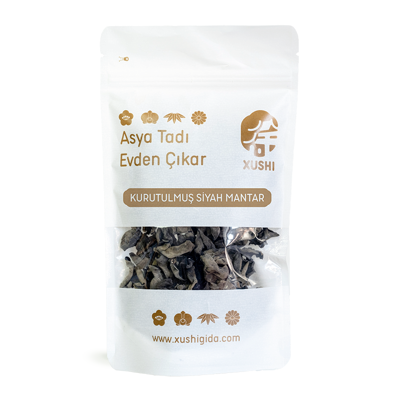 XUSHI KURUTULMUŞ SİYAH MANTAR (DRIED BLACK FUNGUS) 干黑木耳 - 100G