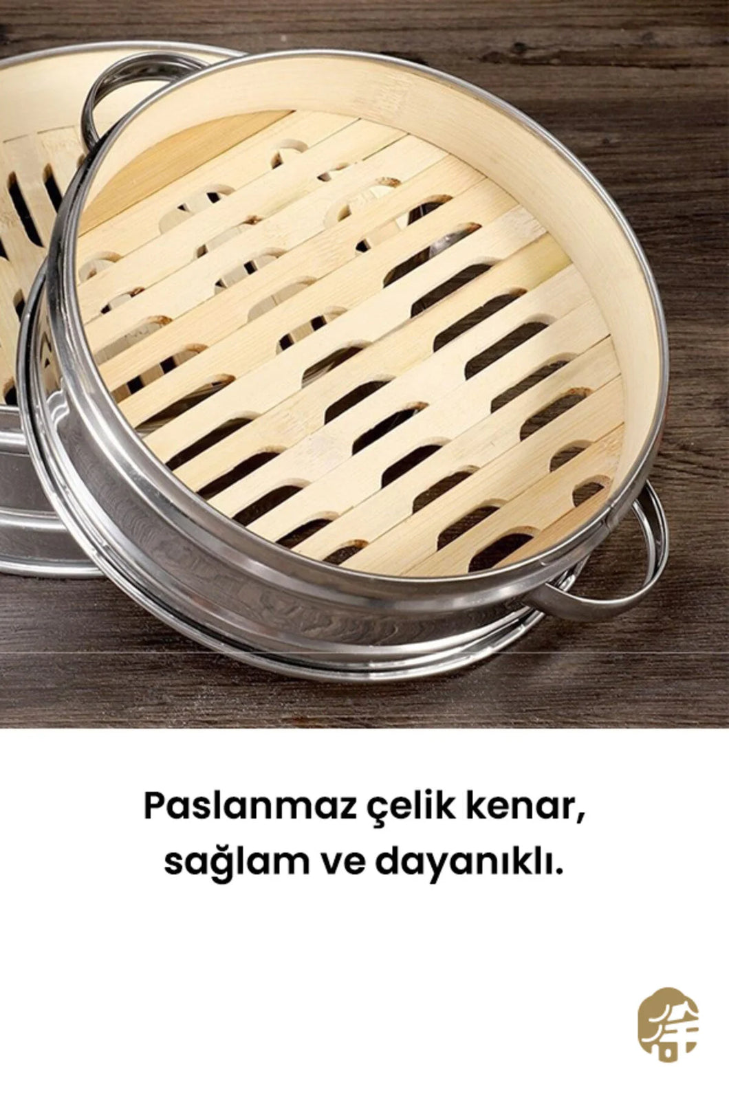 Paslanmaz Çelik Buhar Tepsisi ( Stainless Steel Steamer Plate 20CM )- 1 set(3+1)