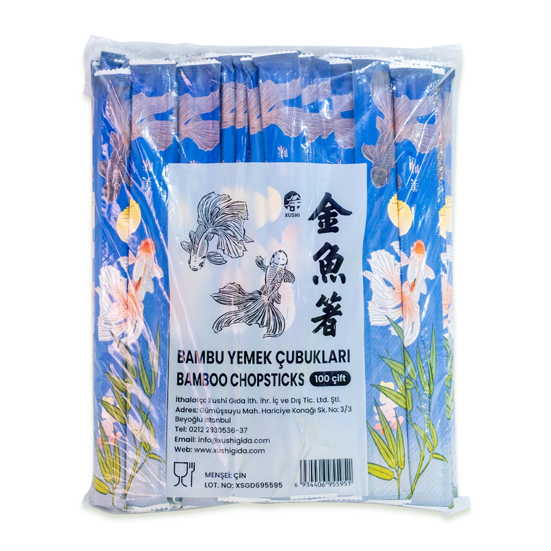 XUSHI 100 ÇİFT ÇİN YEMEK ÇUBUKLARI (100 PCS CHOPSTICKS) 100双筷子 - 780G