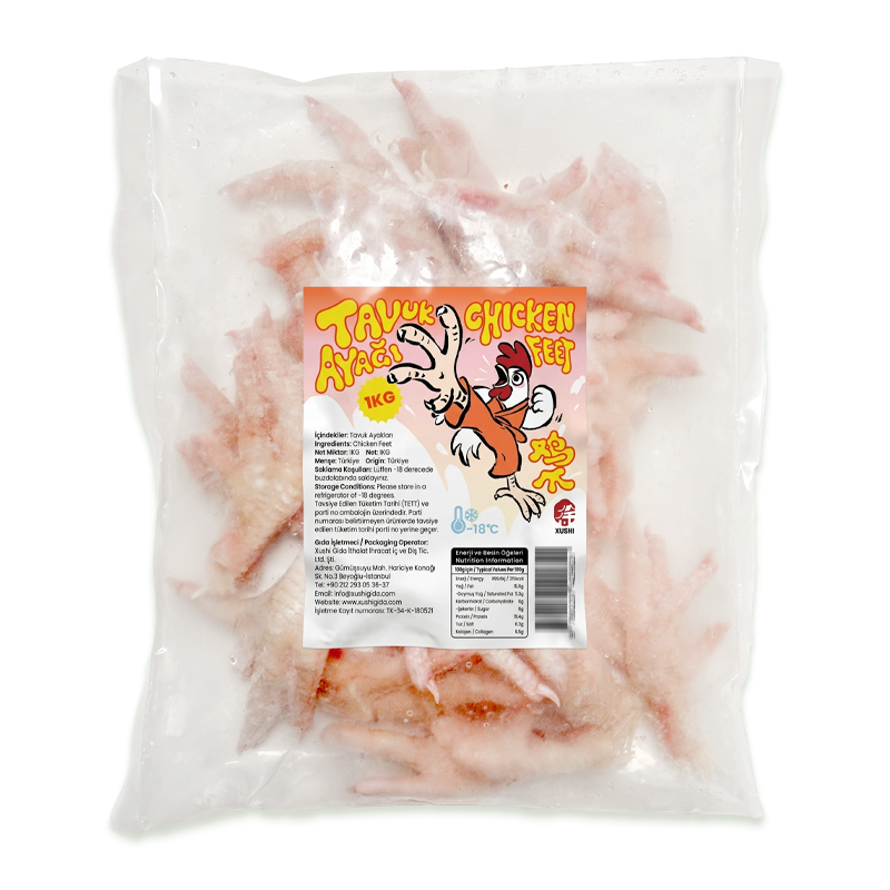 XUSHI JUMBO TAVUK AYAĞI (CHICKEN FEET) 鸡爪 - 1KG