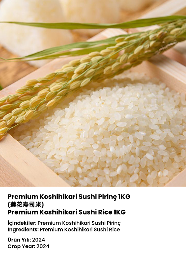 LOTUS PREMIUM KOSHIHIKARI SUSHI PİRİNÇ (PREMIUM KOSHIHIKARI SUSHI RICE) 莲花上等寿司米 - 1KG