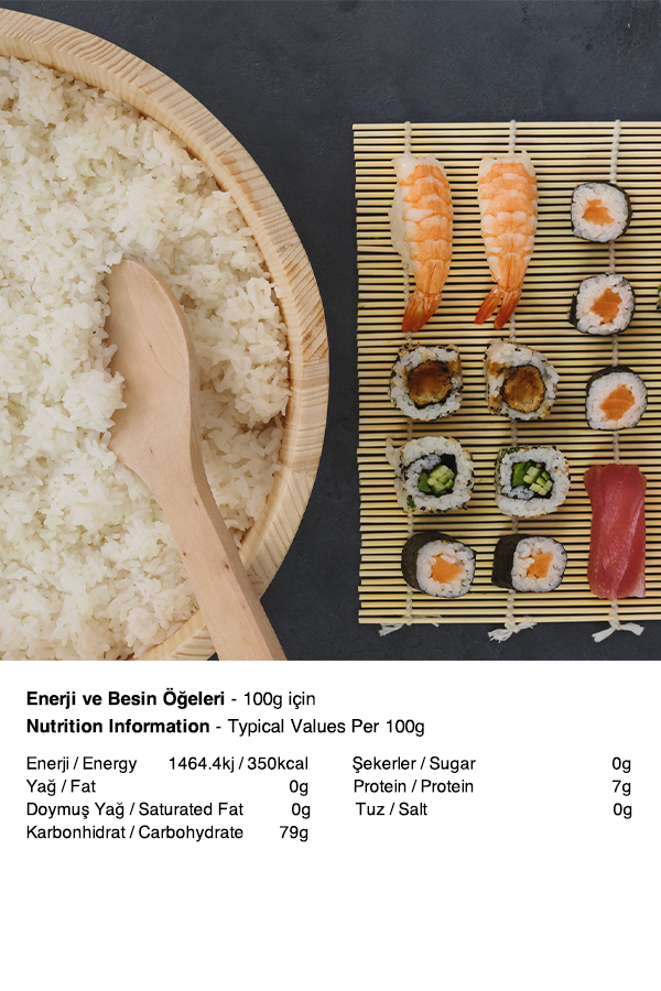 LOTUS PREMIUM KOSHIHIKARI SUSHI PİRİNÇ (PREMIUM KOSHIHIKARI SUSHI RICE) 莲花上等寿司米 - 1KG