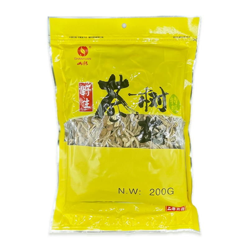 SHANYUAN KURUTULMUŞ TRICHOLOMA MATSUTAKE MANTARI (TRICHOLOMA MATSUTAKE MUSHROOM) 茶树菇 - 200G