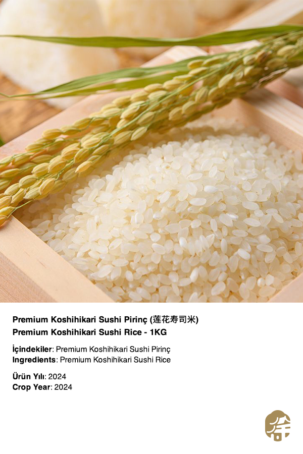 LOTUS PREMIUM KOSHIHIKARI SUSHI PİRİNÇ (PREMIUM KOSHIHIKARI SUSHI RICE) 莲花上等寿司米 - 10KG