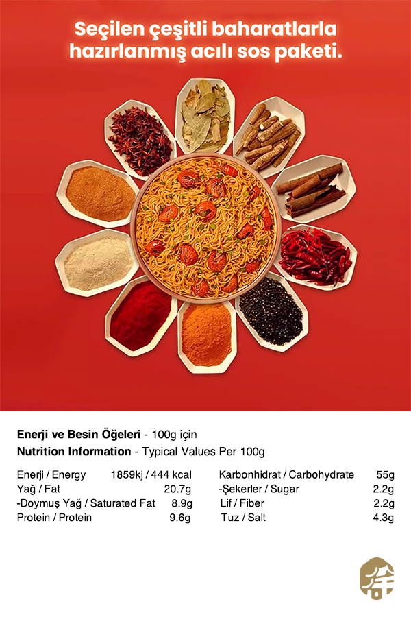 BAIXIANG KEREVİT AROMALI KIZARMIŞ ERİŞTE (CRAWFISH FLAVORED STIR FRIED NOODLE) 白象小龙虾拌面 - 113G