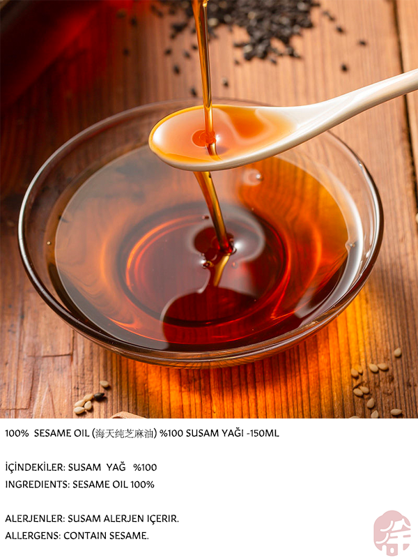 HADAY %100 SUSAM YAĞI (100% SESAME OIL) 海天芝麻香油 - 150ML