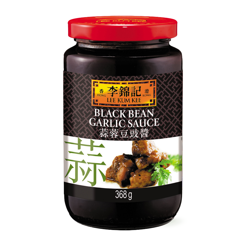 LEE KUM KEE SARIMSAKLI SİYAH SOYA FASULYESI SOSU (GARLIC BLACK SOYBEAN SAUCE) 蒜蓉豆豉酱 - 368G