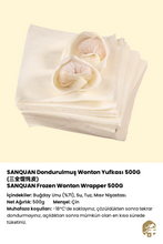 Load image into Gallery viewer, SANQUAN DONDURULMUŞ WONTON YUFKASI (FROZEN WONTON WRAPPER) 馄饨皮 - 500G x 5
