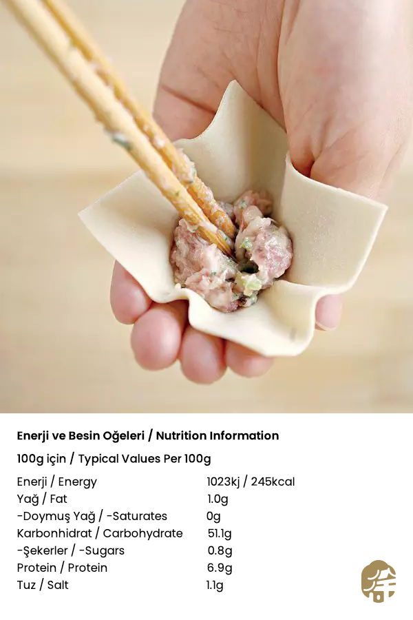SANQUAN DONDURULMUŞ WONTON YUFKASI (FROZEN WONTON WRAPPER) 馄饨皮 - 500G