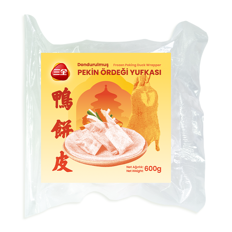 SANQUAN DONDURULMUŞ PEKİN ÖRDEĞİ YUFKASI (FROZEN PEKING DUCK WRAPPER) 北京烤鸭皮 - 600G