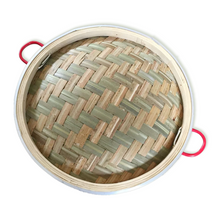 Load image into Gallery viewer, XUSHI ALÜMNYUM BAMBU BUHAR SEPETİ 4 KAT (ALUMINUM BAMBOO STEAMER 30CM 4 LAYER) 铝合金竹蒸笼 30CM 四层 - 1 ADET
