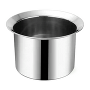 XUSHI PASLANMAZ ÇELİK DÜZ YAĞ KABI (STAINLESS STEEL STRAIGHT BASIN 22CM) 不锈钢直身油盆 22CM - 1 ADET