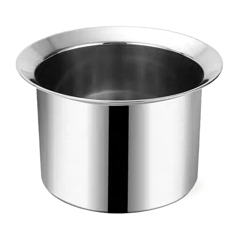 XUSHI PASLANMAZ ÇELİK DÜZ YAĞ KABI (STAINLESS STEEL STRAIGHT BASIN 22CM) 不锈钢直身油盆 22CM - 1 ADET