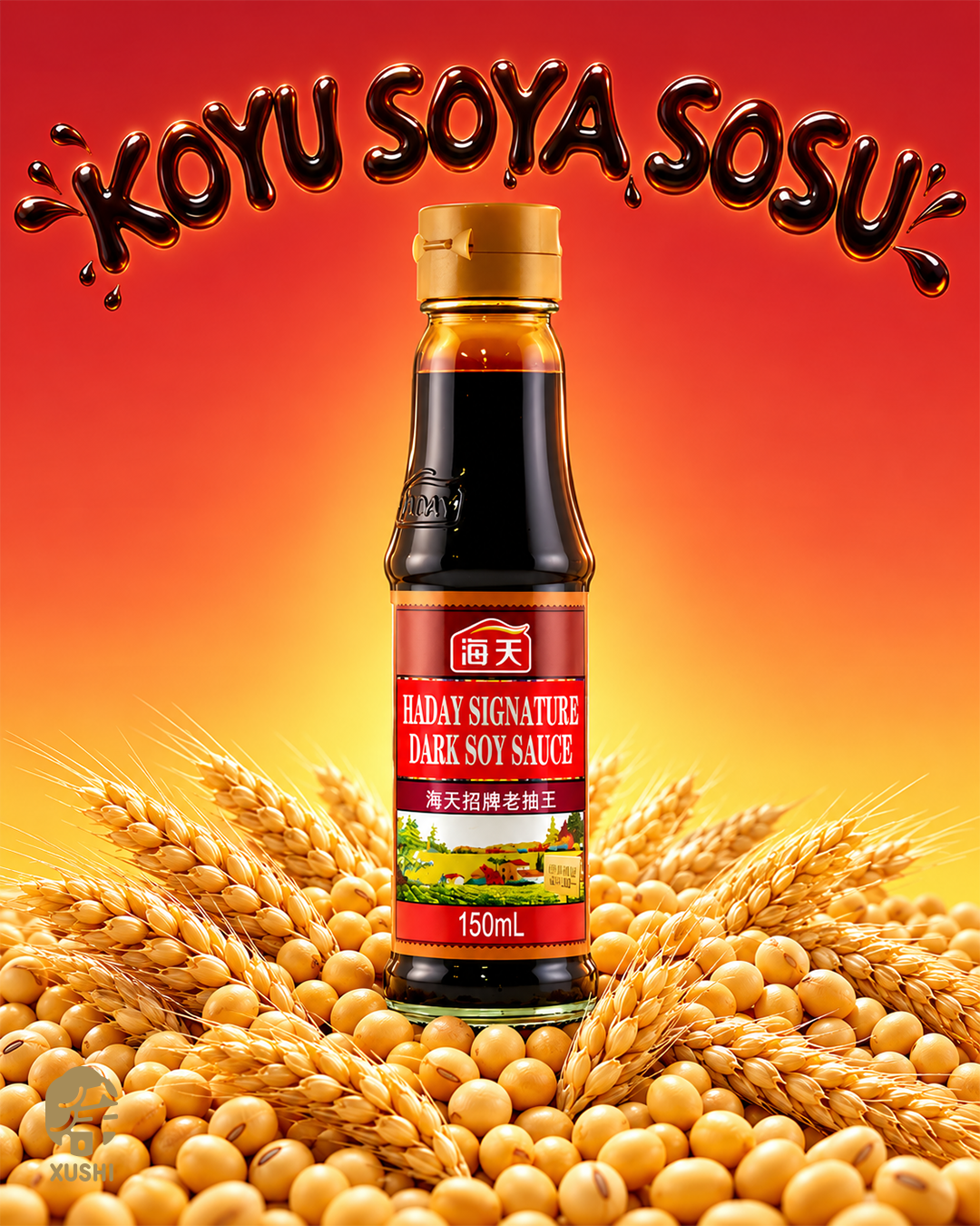 HADAY SIGNATURE KOYU SOYA SOSU (HADAY SIGNATURE DARK SOY SAUCE) 海天老抽王 - 150ML