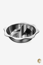 Load image into Gallery viewer, Paslanmaz Çelik Bölmeli Hotpot Tenceresi ( Stainless Steel Divided Hot Pot 30CM ) - 1 ADET
