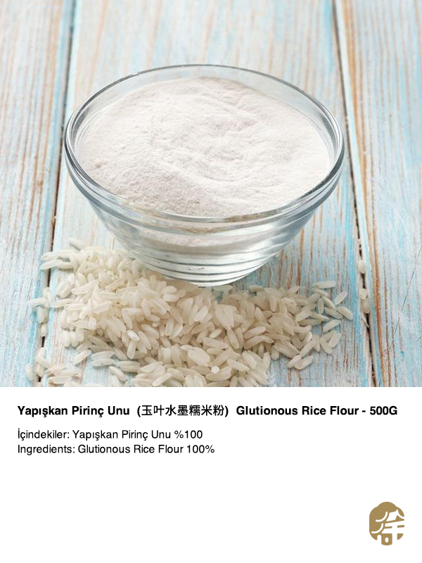 JADE LEAF YAPIŞKAN PİRİNÇ UNU (GLUTIONOUS RICE FLOUR) 玉叶水墨糯米粉 - 500G