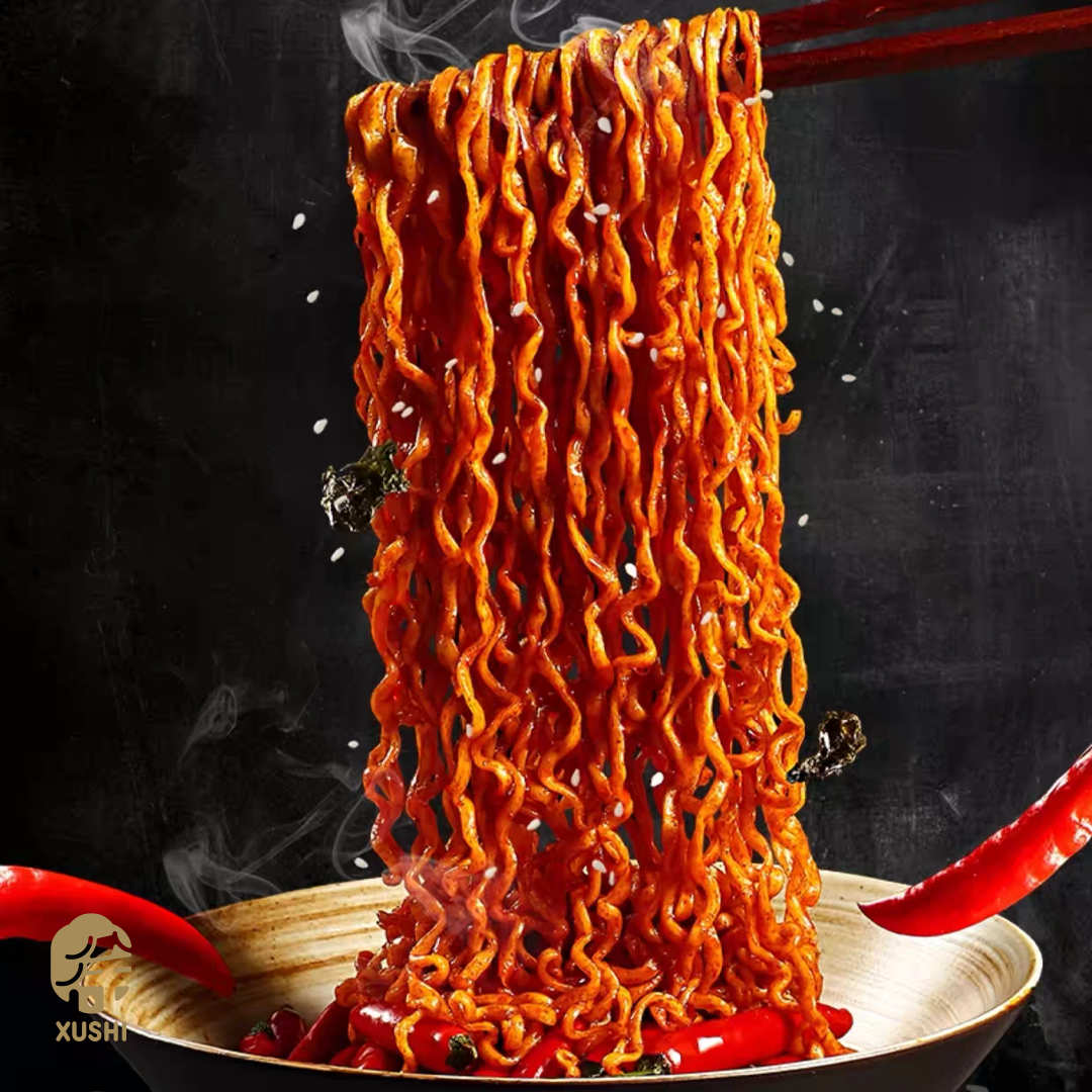 BAIXIANG  KLASİK ACILI TAVUK HAZIR ERİŞTE (CLASSIC HOT CHICKEN INSTANT NOODLE) 白象经典火鸡拌面 - 560G