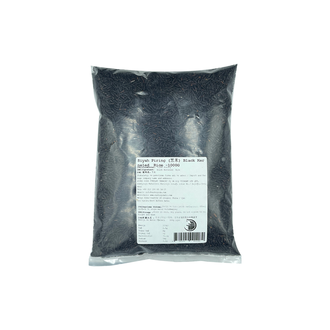 XUSHI SİYAH PİRİNÇ (BLACK KERNELED RICE) 黑米 - 1KG