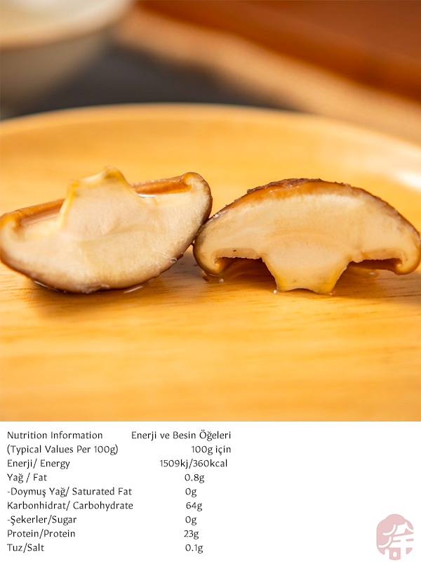 XUSHI KURUTULMUŞ SHİİTAKE MATARI (DRIED SHIITAKE MUSHROOM) 干香菇 - 100G