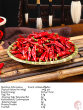 Load image into Gallery viewer, Dried Red Pepper   (干辣椒)  Kurutulmuş Kırmızı Atom Biber - 100G
