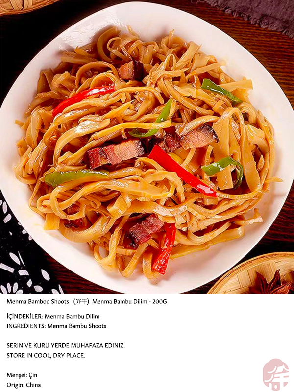 XUSHI MENMA BAMBU DİLİMİ (MENMA BAMBOO SHOOTS) 笋干 - 200G