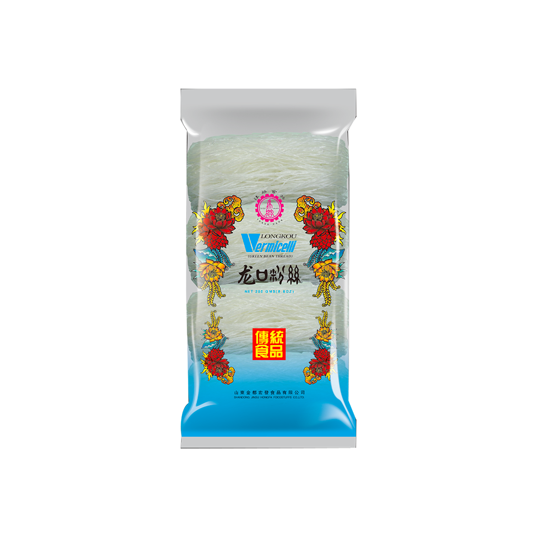 Longkou Green Bean Vermicelli   (宏发龙口粉丝)  Longkou Bezelye Eriştesi - 250G