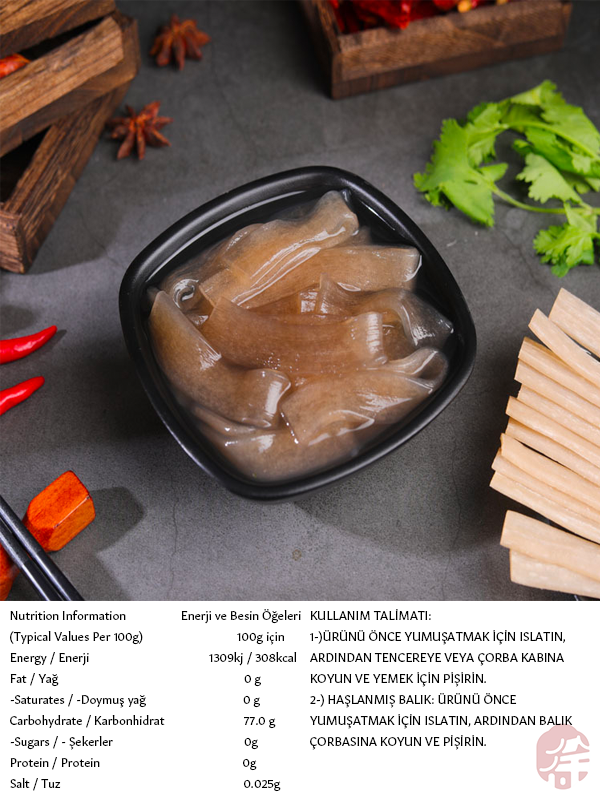 YULONGSHAN TATLI PATATES GENİŞ ERİŞTESİ (SWEET POTATO WIDE VERMICELLI) 玉龙山红薯宽粉 - 300G