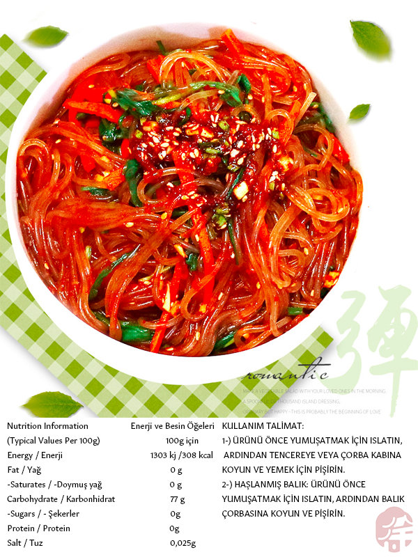 YULONGSHAN TATLI PATATES ERİŞTESİ (SWEET POTATO VERMICELLI) 玉龙山红薯粉丝 - 300G