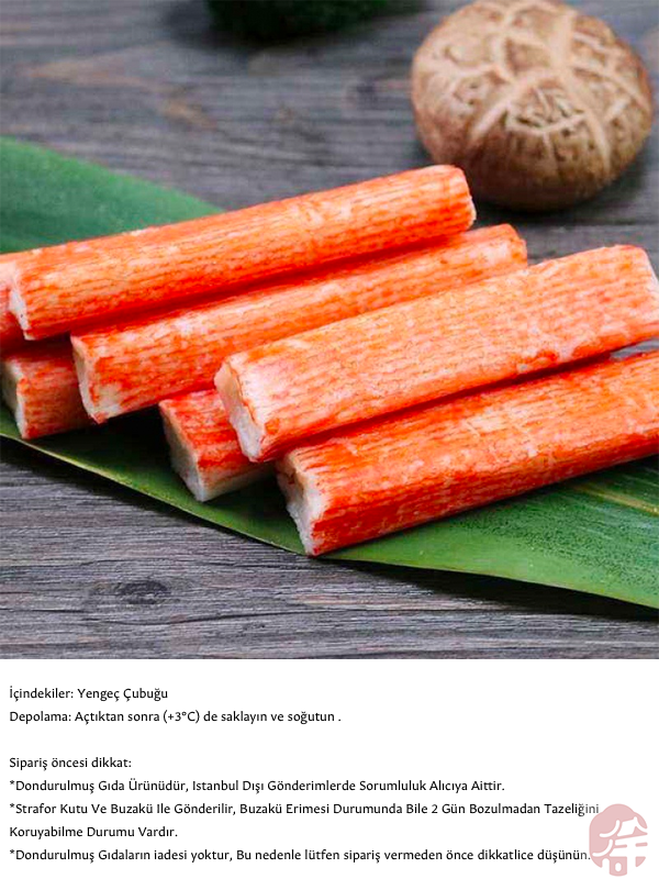 XUSHI DONDURULMUŞ YENGEÇ ÇUBUĞU (FROZEN CRAB STICK) 蟹肉棒 - 500G