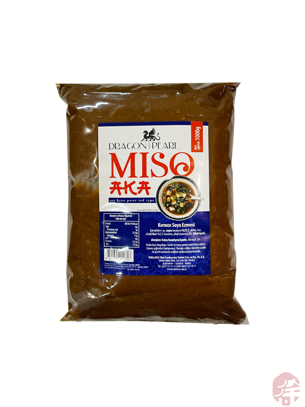 Miso Red (味增) Miso Shiro Kırmızı Soya Ezmesi Sosu 1KG