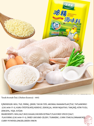 TOTOLE TAVUK AROMALI ÇEŞNİ VERİCİ (GRANULATED CHICKEN FLAVOR SEASONING) 太太乐鸡精 - 100G