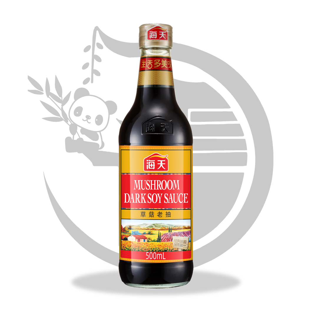 MUSHROOM DARK SOY SAUCE   (海天草菇老抽)  MANTARI KOYU SOYA SOS - 500ML