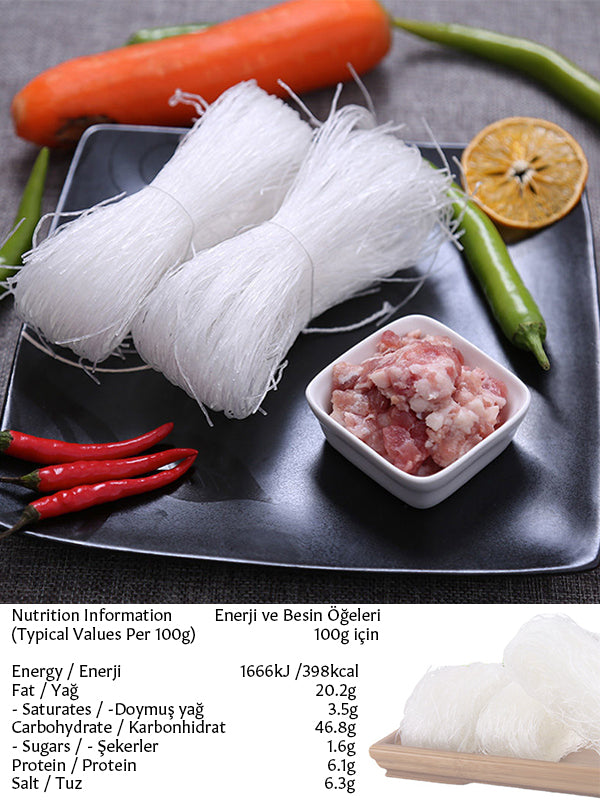 Longkou Green Bean Vermicelli   (宏发龙口粉丝)  Longkou Bezelye Eriştesi - 250G